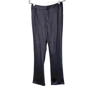 NWT Third Form Satin Trousers "Wildflowers" US 6 Black